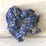 Disney  Minnie Mouse Scrunchie Blue & White Checkered Print Hair Accessories Photo 0