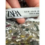 ZARA Floral Print Linen/Cotton Blend Pants Size XS Photo 5