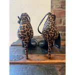 Mango NWT MNG Cheetah Pony Hair High Heels Stappy Sandals Photo 4