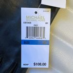 Michael Kors Leather Black Gloves Gold Button Touch Tip Gift Box MSRP $108 NEW Photo 3