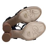 Franco Sarto Womens 9 Olina 2 Wicker Block Heel Ankle Strap Sandal NEW Photo 9