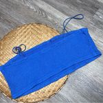 Anthropologie  maeve blue smocked micro tube top spaghetti‎ straps women’s XL Photo 3