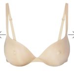 SKIMS  32D NIPPLE PUSH-UP BRA- Sand NWT Photo 2