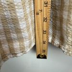 J.Crew Seersucker Ruffleneck Mini Dress Women 4 White Beige Gingham Plaid Preppy Photo 11