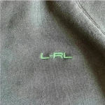 Ralph Lauren Lauren  Active Full Zip Jacket Black with Green Trim Size Large Photo 2