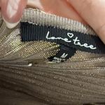 Love Tree  Women's Brown Ribbed Long Sleeve Body Suit One Piece Top Size M Photo 2