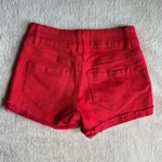 Dollhouse Red high rise denim shorts  Photo 1