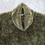 Charlotte Russe Charlotte Ruse Green Turtleneck Crop Chenille Flare Sleeve Y2K VTG Sweater Small Photo 5