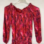 Beach Riot NEW  Size small Red Lantern Romper off the shoulder floral Long Sleeve Photo 3