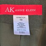 Anne Klein Stretch Blazer in Olive Sz 10 Photo 4
