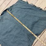 Madewell Central Shirt in Roberta Indigo Ruffle Oversized Chambray Size XL Photo 3