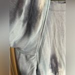 Green Tea GreyBlue Vertical Shibori Accordion TieDye Pullover Lined Sweatshirt Blue Size 2X Photo 13