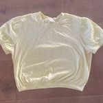 Wilfred  piaget yellow short sleeve aritzia crop top tee shirt Photo 0