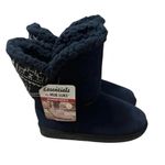 Muk Luks Sweater Knit Winter Boots Blue/white Size 7‎ Blue Photo 0
