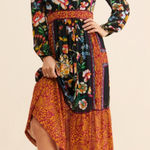 Anthropologie  Adair Velvet-Trimmed Midi Dress 4 Photo 0
