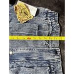 One World  Jean Bomber Jacket NWT Sz. Medium Trucker Distressed Pockets Photo 11