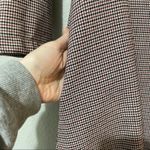 ZARA Black White Red Plaid Ruffled Back Mini Shift Dress XS Academia Fall Preppy Photo 2