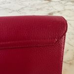 Tory Burch Solid Maroon Pink Leather Small Crossbody Bag Photo 6