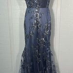 Dear Moon  Juniors' Sequined Illusion Lace-Up-Back Corset Gown Size 5 NWOT Photo 11