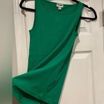 J.Crew NWOT Size XXS Mid Weight Boat Neck Kelly Green Knit Cotton Tank Top Photo 5