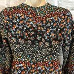 ZARA  Basic XS Floral V-Neck Long Sleeve Romper Photo 5