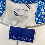 Addison Bay  Poplar Pullover Jacket White‎ Courtside Blue XS NWT $148 Photo 9