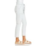 Jonathan Simkhai Organic Light Blue Henley Tie Waist Straight Leg Jeans Sz 30 Photo 3