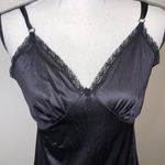 Sears vintage sexy black nylon slip negligee nightgown Size 36 Photo 3