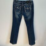Miss Me Easy Boot Jeans 28 Womens Bling Embellished Boot Cut Midrise Denim Photo 2