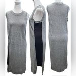 Athleta Heather Black & White Merino Wool Sleeveless Sweater Dress Size Small Photo 1