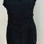 Lulus  Black crochet Lace Mini Dress women large   Hoco Photo 0