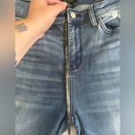 Judy Blue ‎ Skinny Fit Raw Hem Distressed Blue Jeans Sz 11/30 Stretch EUC! 0451 Photo 6