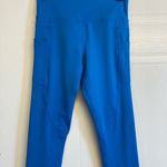 Zyia  Royal Blue Willow Light N Tight Hi-Rise Crop Legging Size‎ 4 With Pockets Photo 1