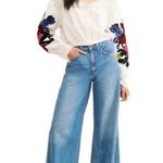 Free People Meadows Embroidered Top Size M NWT Photo 2