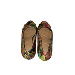 dexflex comfort  Women's 5.5 Floral Peep Toe Cork Wedge Heel Sandals Photo 4