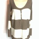 Free People beach gold rush striped Henley sweater Photo 5