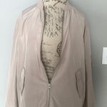 Missguided Nude Satin Bomber Jacket Photo 4