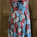 LuLaRoe NWT Lula Roe Red White and Blue Floral Dress. Photo 5