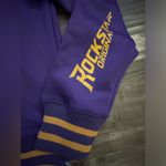 Rockstar Original Jacket‎ size Small women’s purple and yellow cold shoulder Photo 5