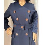 Vintage OOAK Navy coat dress double Photo 3