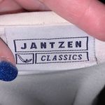 Jantzen  Classics vintage white floral embellished sleeves short sleeve shirt Photo 7