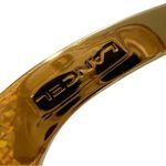 Lancel Cowhide Leather Belt Chunky Gold Buckle Women's 80 Large Black Luxury Photo 3