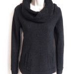 J.Crew funnel neck Blogger cozy pullover long sleeve pocket wool gray… Photo 2