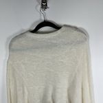 Free People FP One Ivory Fuzzy Cozy Batwing Cardigan Sweater Women’s Medium Boho Photo 7