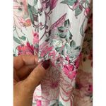 Kut From The Kloth ‎ Shirt Women XS Pink Floral Sheer Jasmine Chiffon Button Down Photo 8