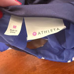 Athleta Colorblock Stripe Swim Active Dress Blue White Size Medium Photo 4