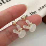 Bunny Stud Earrings for Women,Cute Opal Rabbit Earrings for Girls,Animal Earring Gold Photo 4