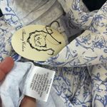 Thierry Colson France Skirt Blue Toile Pleated New Size Small Photo 3