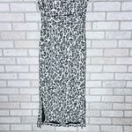 Anthropologie Dolan Left Coast Taleen Textured Leopard Print Midi Dress Size S Gray Photo 6