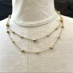 CHAPS  gold tone dainty beaded necklace Photo 0